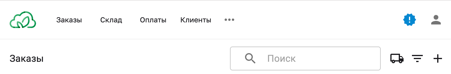 Верхняя панель